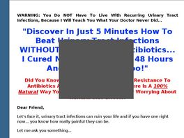 Go to: Uti-be-gone - 100% Natural Urinary Tract Infection Cure - High Conv.