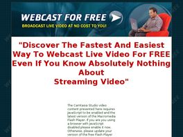 Go to: Learn How You Can Webcast For Free.