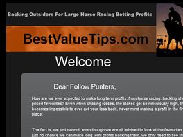 Go to: Best Value Horse Racing Tips.