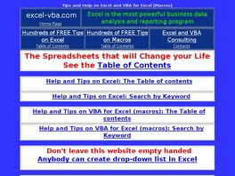 Go to: A Tutorial on Vba for Excel