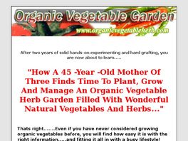 Go to: Organic Vegetable Herb Garden - Pays 60% Commission.