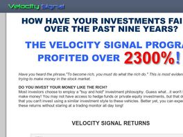 Go to: Velocity Signal | 75% Commission | Monthly Recurring Revenue