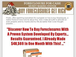 Go to: Get $111.75/Sale From Killer Foreclosure Product - Hottest Niche On CB