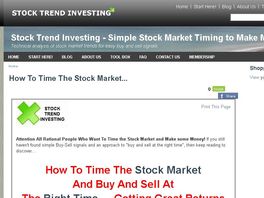 Go to: Market Timing and Trend Investing Membership Service
