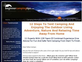 Go to: Beginner Camping Tips. Affiliates. Earn 75% On Up To 6.00% Conversion.