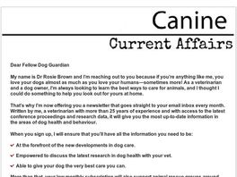 Go to: Canine Current Affairs Newsletter