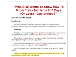 Go to: The Ultimate Guide To Growing Herbs For Fun Or Profit