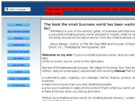 Go to: Secrets To Entrepreneurial Success: Running Your Own Business