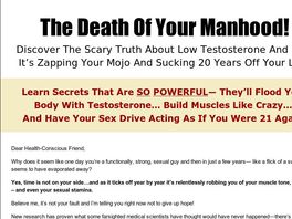 Go to: Overcoming The T-factor, The Rise & Fall Of Testosterone In Men