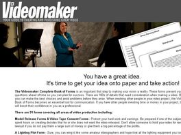 Go to: Videomaker Complete Book of Forms