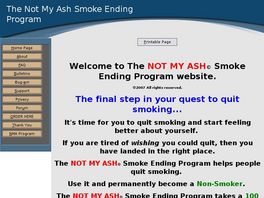 Go to: The Not My Ash Smoke Ending Program.