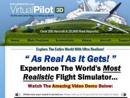 Go to: Virtual Pilot 3d - $87.36 Per Sale - Huge Conversions!