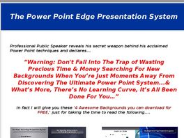 Go to: The Power Point Edge Presentation System.