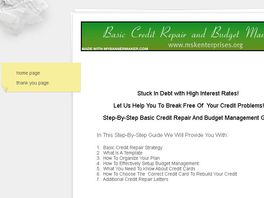 Go to: Basic Credit Repair And Budget Management