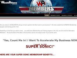 Go to: Wealth Alliance Supersonic Membership