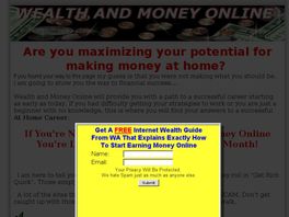 Go to: Wealth And Money Online.