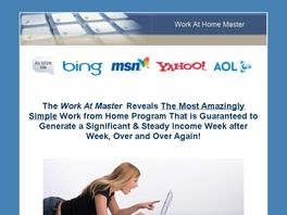 Go to: Work At Home Master Pays 75% Commission!