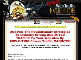 Go to: Web Traffic Evolution.