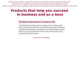 Go to: Products That Help You Succeed In Business And As A Boss.