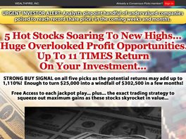 Go to: Consensus Picks, 5 Hot Stock Soaring To Record Highs - 75% Commission