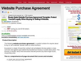 Go to: Website Purchase Agreement Sales Contract