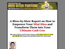 Go to: Mini Sites Fortune Report - Enjoy A Whopping 75% Per Sale