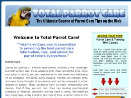 Go to: Total Parrot Care.