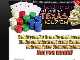 Go to: How To Win At Online Texas Hold'em.