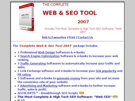 Go to: New 2009 Web Design & SEO Software!