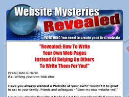 Go to: Website Mysteries Revealed.