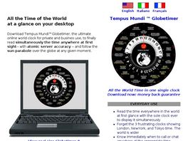 Go to: Tempus Mundi Globetimer World Time Desktop