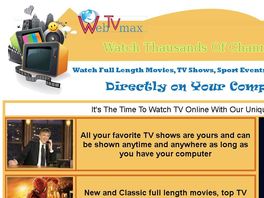 Go to: WebTVmax - Watch Tv Online Software