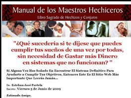 Go to: Manual De Los Maestros Hechiceros. Excelentes Ventas. 75% Comisi
