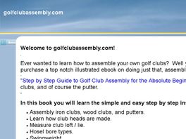 Go to: Golf Club Assembly.