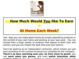 Go to: The Complete Work At Home Employment Guide.