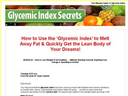 Go to: Glycemic Index Secrets: The Ultimate Guide To Weight Loss.