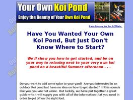 Go to: Your Own Koi Pond.