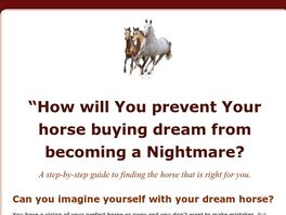 Go to: The Horse I Always Dreamed Of - Unique Product For Untapped Niche!