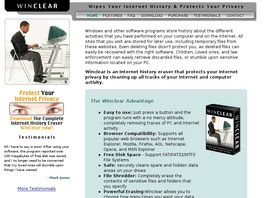 Go to: Winclear - History Eraser