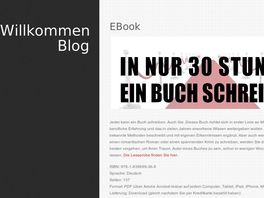 Go to: Ebook "du Kannst In Nur 30 Stunden Ein Buch Schreiben!"