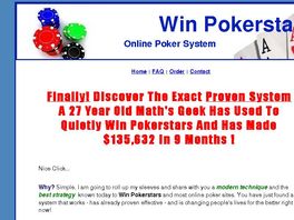 Go to: Win Pokerstars! -proven Vendor's Back- New Killer Product!