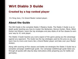 Go to: Wirt Diablo 3 Guide