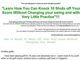Go to: You Can Easily Knock 10 Shots Of Your Golf Score.