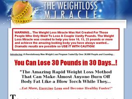 Go to: The Weight Loss Miracle