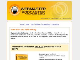 Go to: WebMaster Podcaster.