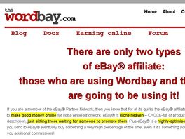 Go to: The Wordbay Wordpress eBay<sup>®</sup> Plugin