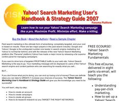 Go to: Yahoo! Search Marketing Users Handbook & Strategy Guide.