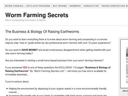 Go to: Worm Farming Secrets - Best Selling Guide To Worm Composting