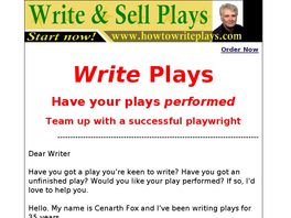 Go to: How To Write And Sell Plays.