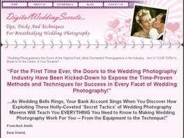 Go to: Wedding Photography Secrets! #1 Book On Learning Photography.